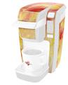 Decal Style Vinyl Skin compatible with Keurig K10 / K15 Mini Plus Coffee Makers Painting Yellow Splash (KEURIG NOT INCLUDED)