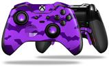 Deathrock Bats Purple - Decal Style Skin fits Microsoft XBOX One ELITE Wireless Controller