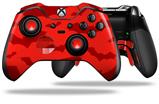 Deathrock Bats Red - Decal Style Skin fits Microsoft XBOX One ELITE Wireless Controller