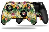 Beach Flowers 02 Yellow Sunshine - Decal Style Skin fits Microsoft XBOX One ELITE Wireless Controller