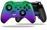 Faded Dots Purple Green - Decal Style Skin fits Microsoft XBOX One ELITE Wireless Controller