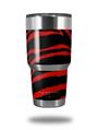 Skin Decal Wrap for Yeti Tumbler Rambler 30 oz Zebra Red (TUMBLER NOT INCLUDED)