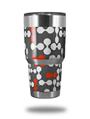 Skin Decal Wrap for Yeti Tumbler Rambler 30 oz Locknodes 04 Red (TUMBLER NOT INCLUDED)