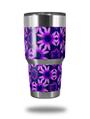 Skin Decal Wrap for Yeti Tumbler Rambler 30 oz Daisies Purple (TUMBLER NOT INCLUDED)