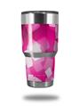 Skin Decal Wrap for Yeti Tumbler Rambler 30 oz Bokeh Squared Hot Pink (TUMBLER NOT INCLUDED)