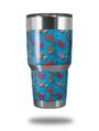 Skin Decal Wrap for Yeti Tumbler Rambler 30 oz Crabs and Shells Blue Medium (TUMBLER NOT INCLUDED)