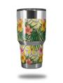 Skin Decal Wrap for Yeti Tumbler Rambler 30 oz Beach Flowers 02 Yellow Sunshine (TUMBLER NOT INCLUDED)