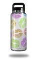 WraptorSkinz Skin Decal Wrap for Yeti Rambler Bottle 36oz Rainbow Lips White  (YETI NOT INCLUDED)