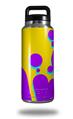 WraptorSkinz Skin Decal Wrap for Yeti Rambler Bottle 36oz Drip Purple Yellow Teal (YETI NOT INCLUDED)