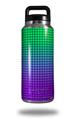 Skin Decal Wrap for Yeti Rambler Bottle 36oz Faded Dots Purple Green (YETI NOT INCLUDED)
