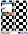 iPod Nano 4G Skin - Checkers White