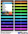 iPod Nano 4G Skin - Stripes Rainbow