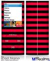 iPod Nano 4G Skin - Stripes Red