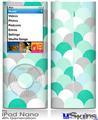 iPod Nano 4G Skin - Brushed Circles Seafoam