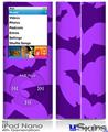 iPod Nano 4G Skin - Deathrock Bats Purple