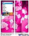 iPod Nano 4G Skin - Bokeh Squared Hot Pink