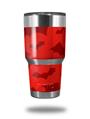 WraptorSkinz Skin Wrap compatible with RTIC 30oz ORIGINAL 2017 AND OLDER Tumblers Deathrock Bats Red (TUMBLER NOT INCLUDED)