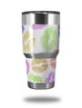 WraptorSkinz Skin Wrap compatible with RTIC 30oz ORIGINAL 2017 AND OLDER Tumblers Rainbow Lips White (TUMBLER NOT INCLUDED)