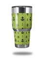 WraptorSkinz Skin Wrap compatible with RTIC 30oz ORIGINAL 2017 AND OLDER Tumblers Nautical Anchors Away 02 Sage Green (TUMBLER NOT INCLUDED)