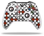 WraptorSkinz Decal Skin Wrap Set works with 2016 and newer XBOX One S / X Controller Locknodes 05 Red Dark (CONTROLLER NOT INCLUDED)