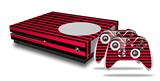 WraptorSkinz Decal Skin Wrap Set works with 2016 and newer XBOX One S Console and 2 Controllers Stripes Red