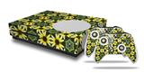 WraptorSkinz Decal Skin Wrap Set works with 2016 and newer XBOX One S Console and 2 Controllers Daisies Yellow