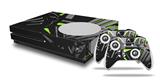 WraptorSkinz Decal Skin Wrap Set works with 2016 and newer XBOX One S Console and 2 Controllers Baja 0023 Lime Green