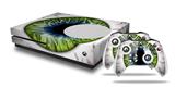 WraptorSkinz Decal Skin Wrap Set works with 2016 and newer XBOX One S Console and 2 Controllers Eyeball Blue Green