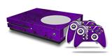 WraptorSkinz Decal Skin Wrap Set works with 2016 and newer XBOX One S Console and 2 Controllers Folder Doodles Purple