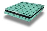 Vinyl Decal Skin Wrap compatible with Sony PlayStation 4 Slim Console Nautical Anchors Away 02 Seafoam Green (PS4 NOT INCLUDED)