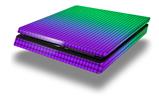 Vinyl Decal Skin Wrap compatible with Sony PlayStation 4 Slim Console Faded Dots Purple Green (PS4 NOT INCLUDED)
