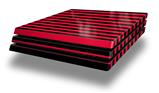 Vinyl Decal Skin Wrap compatible with Sony PlayStation 4 Pro Console Stripes Red (PS4 NOT INCLUDED)