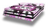 Vinyl Decal Skin Wrap compatible with Sony PlayStation 4 Pro Console Cartoon Skull Pink (PS4 NOT INCLUDED)