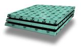 Vinyl Decal Skin Wrap compatible with Sony PlayStation 4 Pro Console Nautical Anchors Away 02 Seafoam Green (PS4 NOT INCLUDED)