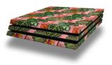 Vinyl Decal Skin Wrap compatible with Sony PlayStation 4 Pro Console Famingos and Flowers Pink (PS4 NOT INCLUDED)