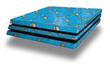 Vinyl Decal Skin Wrap compatible with Sony PlayStation 4 Pro Console Sea Shells 02 Blue Medium (PS4 NOT INCLUDED)