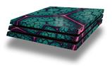 Vinyl Decal Skin Wrap compatible with Sony PlayStation 4 Pro Console Linear Cosmos Teal (PS4 NOT INCLUDED)