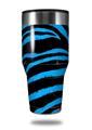 Skin Decal Wrap for Walmart Ozark Trail Tumblers 40oz Zebra Blue (TUMBLER NOT INCLUDED) by WraptorSkinz