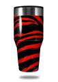 Skin Decal Wrap for Walmart Ozark Trail Tumblers 40oz Zebra Red (TUMBLER NOT INCLUDED) by WraptorSkinz