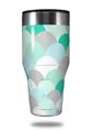 Skin Decal Wrap for Walmart Ozark Trail Tumblers 40oz Brushed Circles Seafoam (TUMBLER NOT INCLUDED) by WraptorSkinz