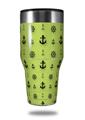 Skin Decal Wrap for Walmart Ozark Trail Tumblers 40oz Nautical Anchors Away 02 Sage Green (TUMBLER NOT INCLUDED) by WraptorSkinz