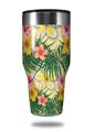Skin Decal Wrap for Walmart Ozark Trail Tumblers 40oz Beach Flowers 02 Yellow Sunshine (TUMBLER NOT INCLUDED) by WraptorSkinz