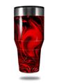 Skin Decal Wrap for Walmart Ozark Trail Tumblers 40oz - Liquid Metal Chrome Red (TUMBLER NOT INCLUDED)