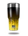 Skin Decal Wrap for K2 Element Tumbler 30oz - Fire Flames Yellow (TUMBLER NOT INCLUDED) by WraptorSkinz