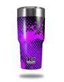 Skin Decal Wrap for K2 Element Tumbler 30oz - Halftone Splatter Hot Pink Purple (TUMBLER NOT INCLUDED) by WraptorSkinz
