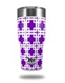 Skin Decal Wrap for K2 Element Tumbler 30oz - Boxed Purple (TUMBLER NOT INCLUDED) by WraptorSkinz