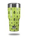 Skin Decal Wrap for K2 Element Tumbler 30oz - Nautical Anchors Away 02 Sage Green (TUMBLER NOT INCLUDED) by WraptorSkinz