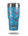 Skin Decal Wrap for K2 Element Tumbler 30oz - Crabs and Shells Blue Medium (TUMBLER NOT INCLUDED) by WraptorSkinz