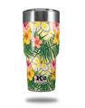 Skin Decal Wrap for K2 Element Tumbler 30oz - Beach Flowers 02 Yellow Sunshine (TUMBLER NOT INCLUDED) by WraptorSkinz