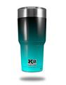 Skin Decal Wrap for K2 Element Tumbler 30oz - Smooth Fades Neon Teal Black (TUMBLER NOT INCLUDED) by WraptorSkinz